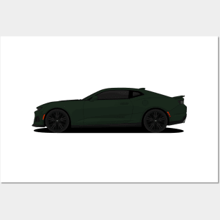 CAMARO RALLY-GREEN Posters and Art